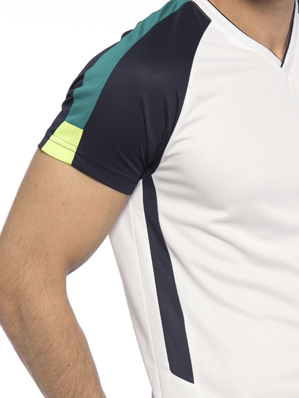 Optık Beyaz Spor Tişört-3