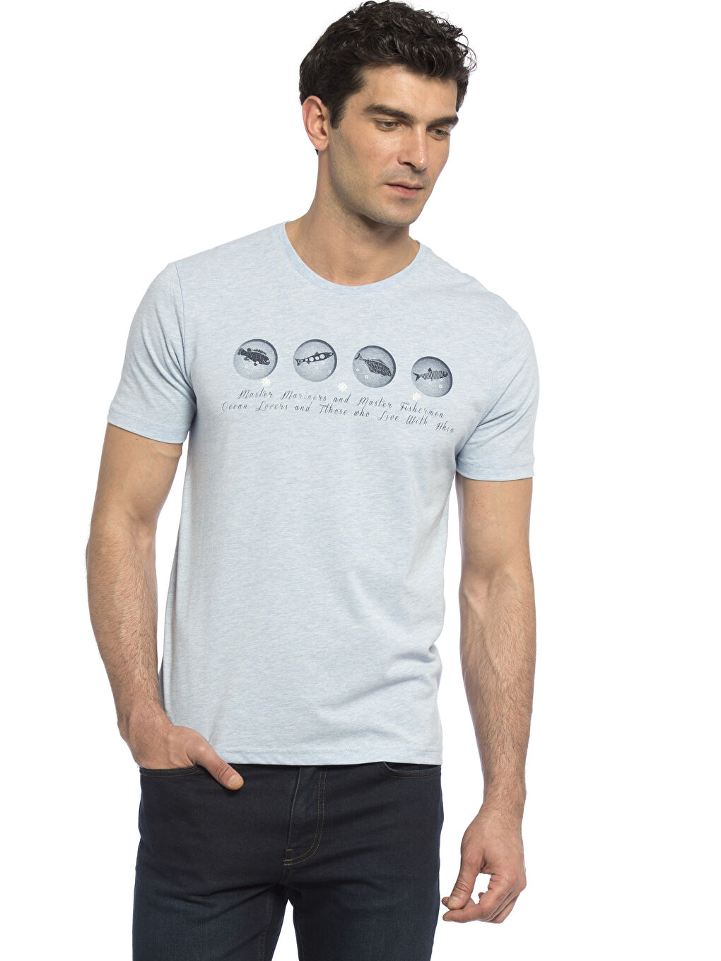 Mavi Melanj Tişört