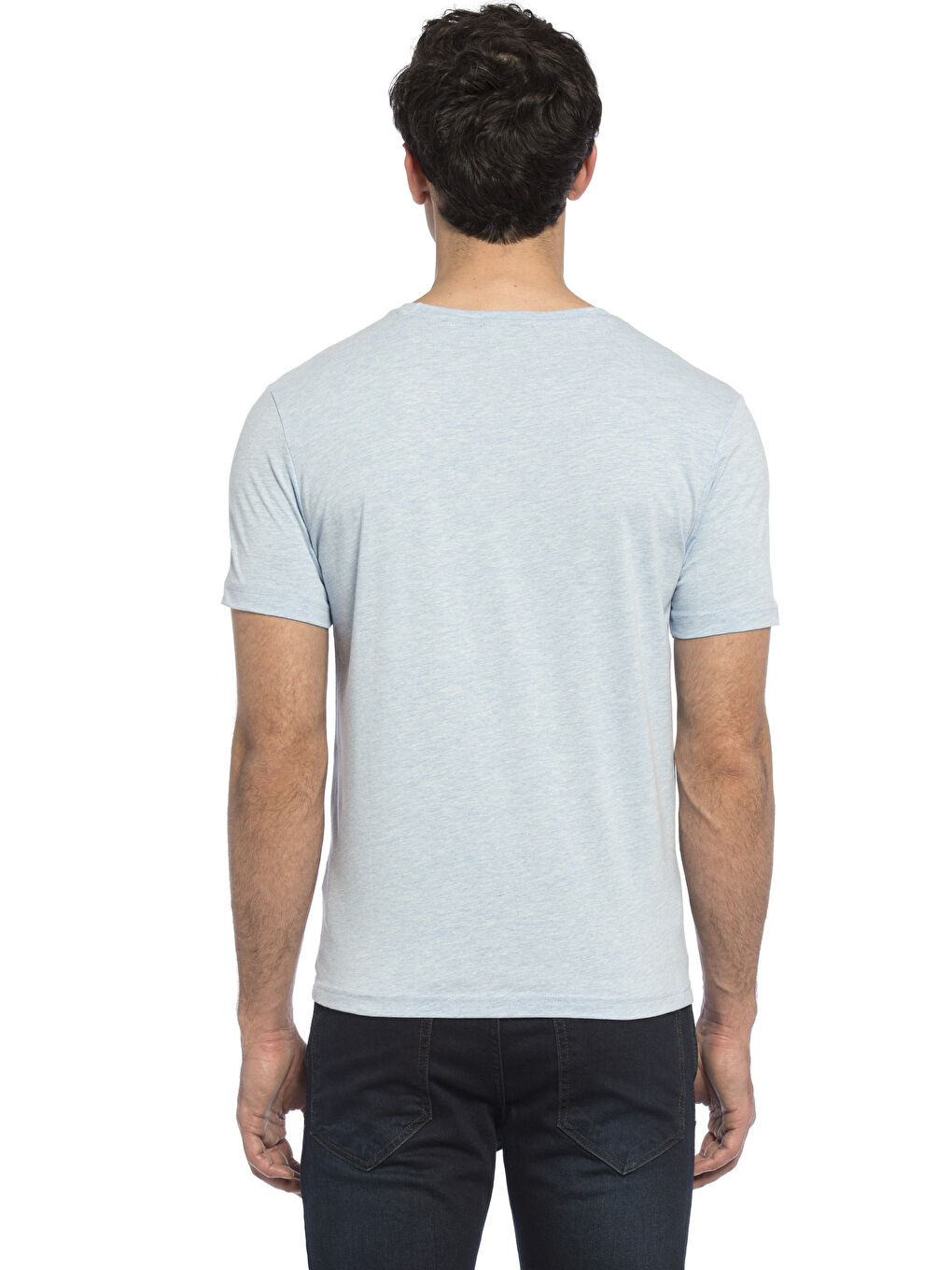 Mavi Melanj Tişört-1