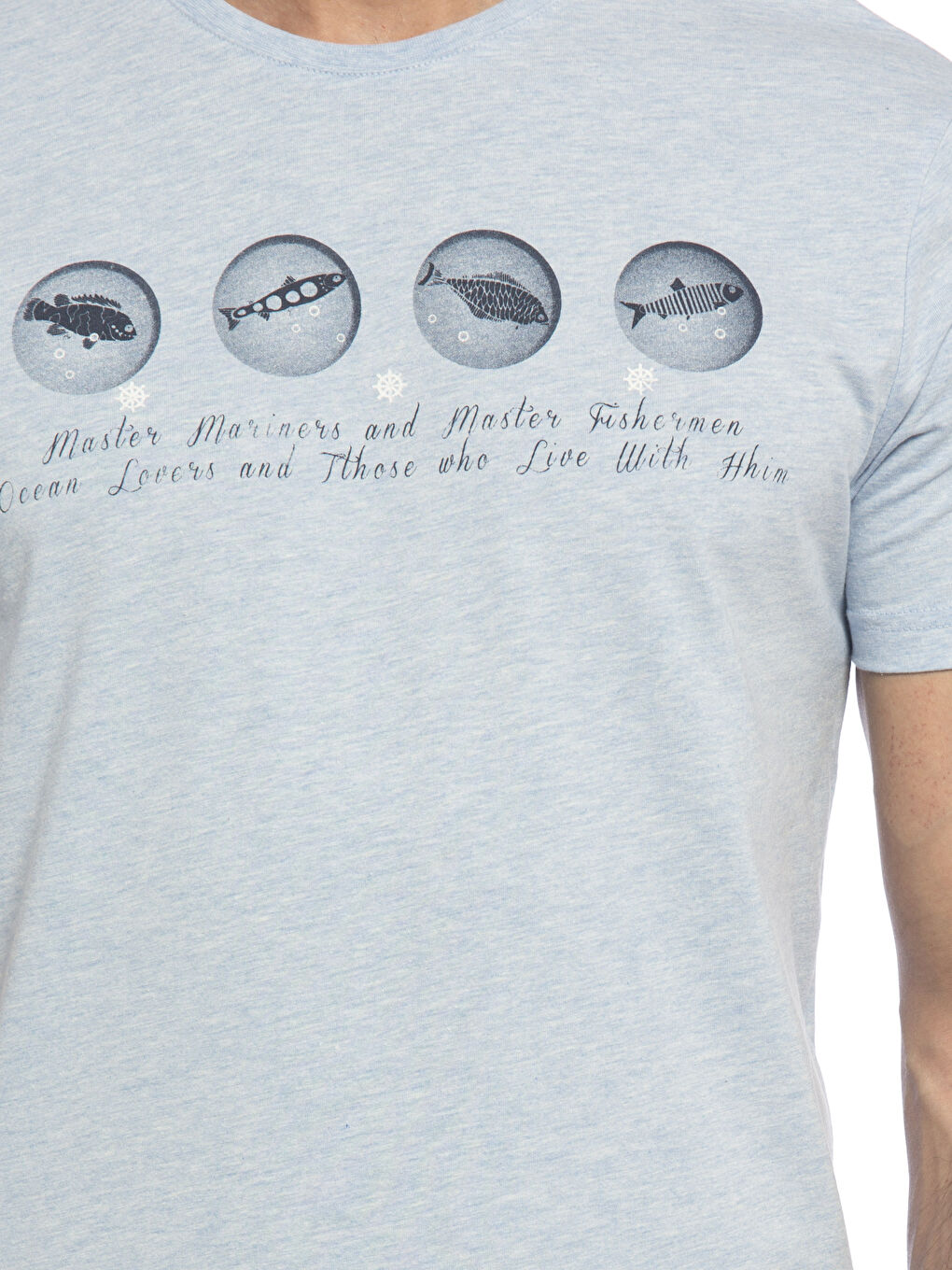 Mavi Melanj Tişört-3