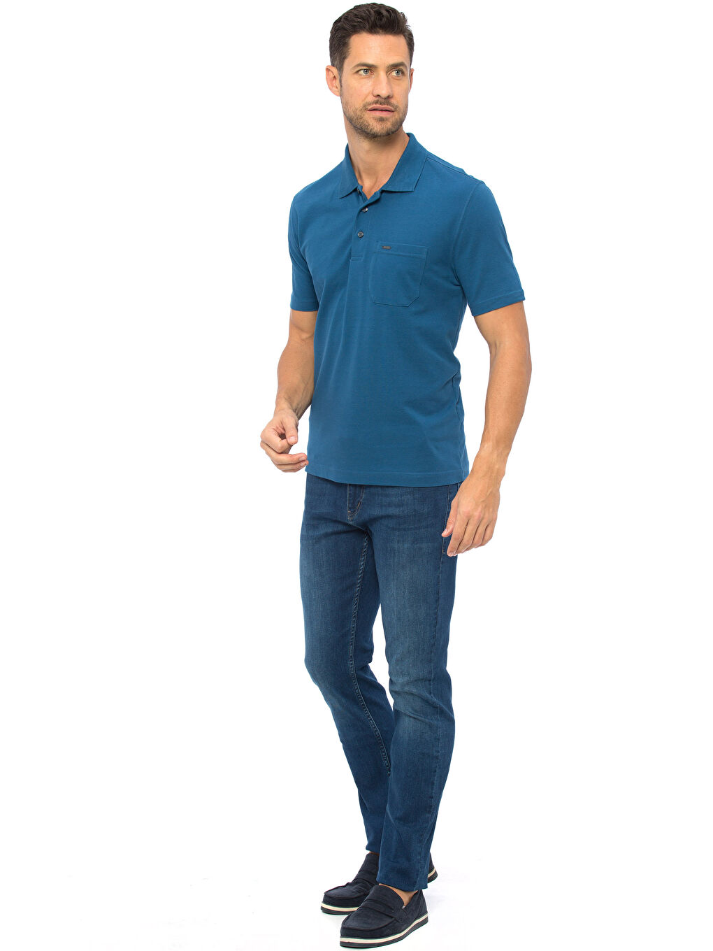 T-shirt BLEU Homme-2