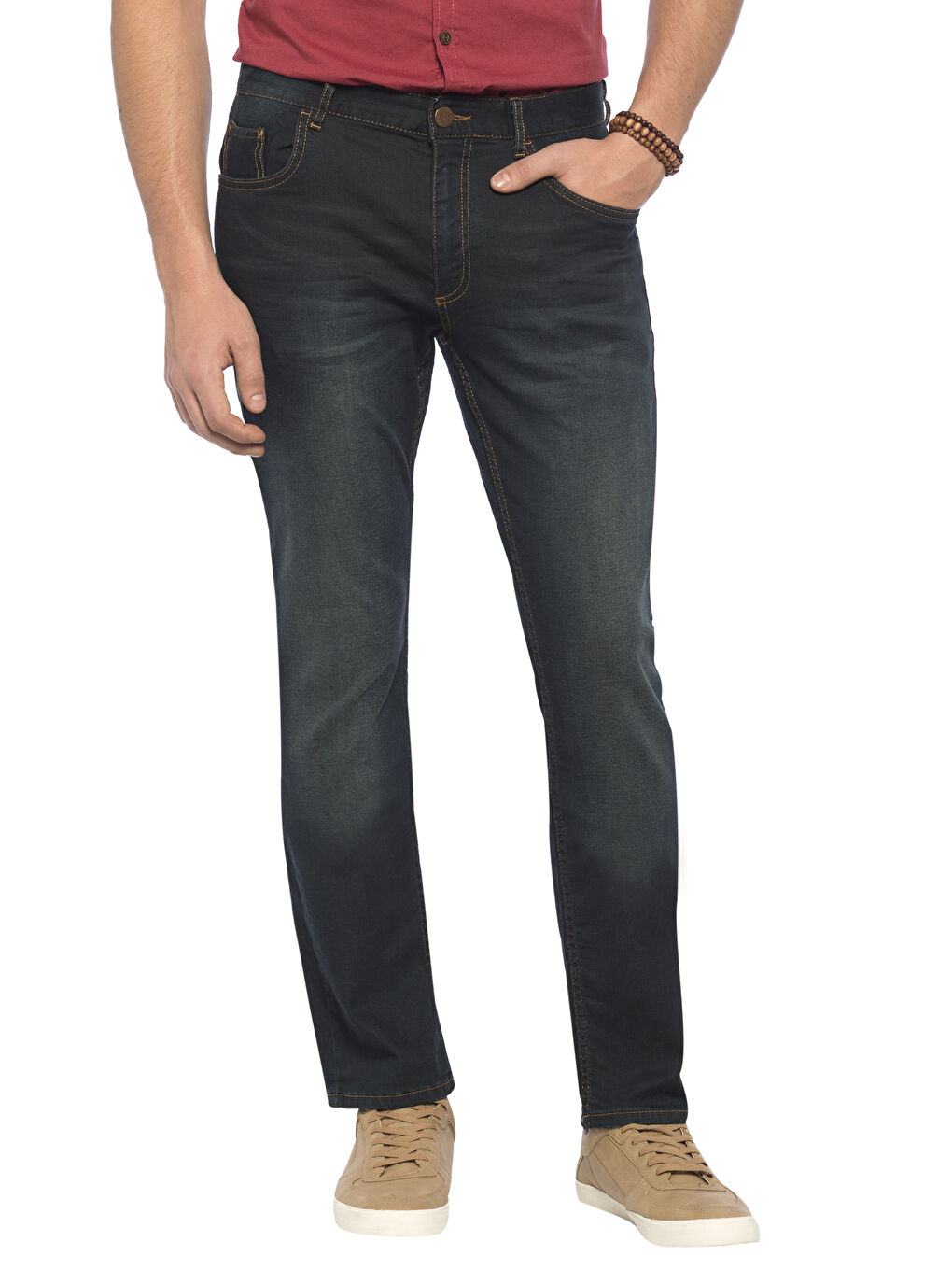 Açık Ton İndigo Rodeo Jean Pantolon