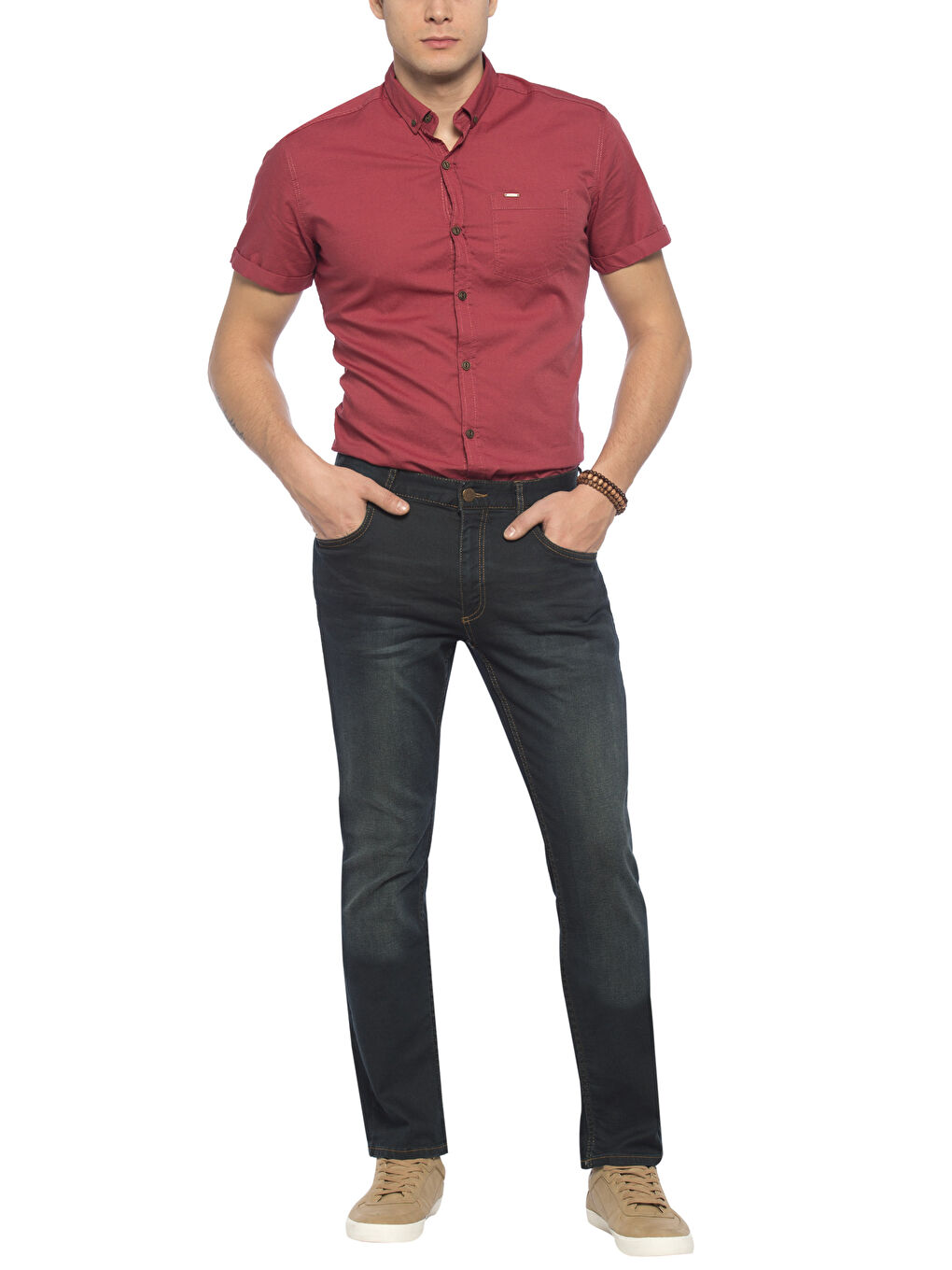 Açık Ton İndigo Rodeo Jean Pantolon-2