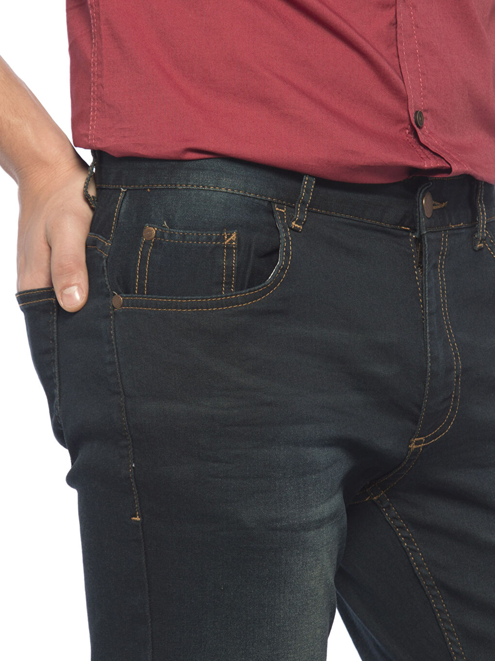 Açık Ton İndigo Rodeo Jean Pantolon-3