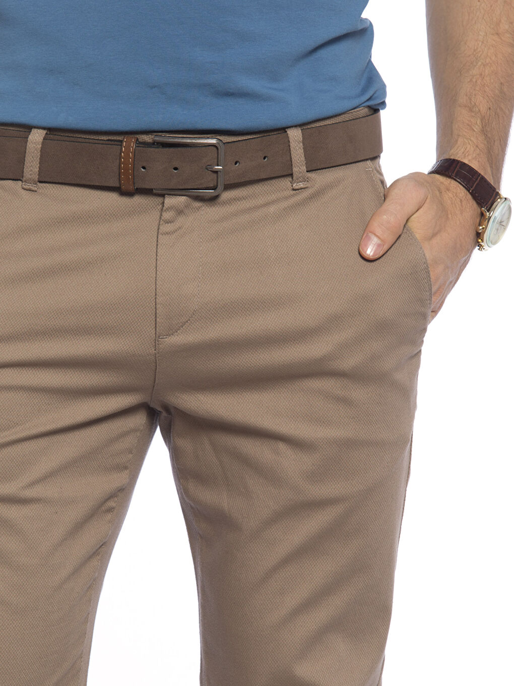 Pantalon BRUN Homme-3