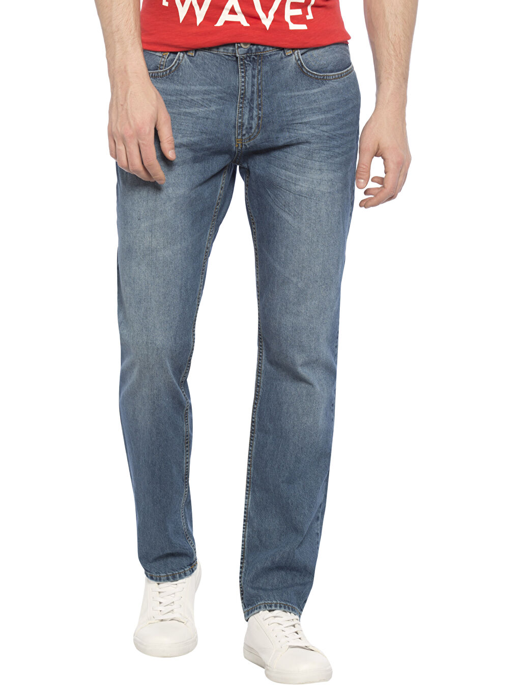 Orta İndigo Rodeo Jean Pantolon