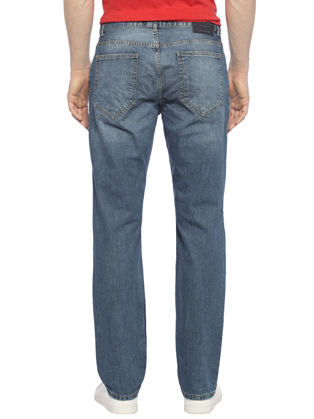 Orta İndigo Rodeo Jean Pantolon-1