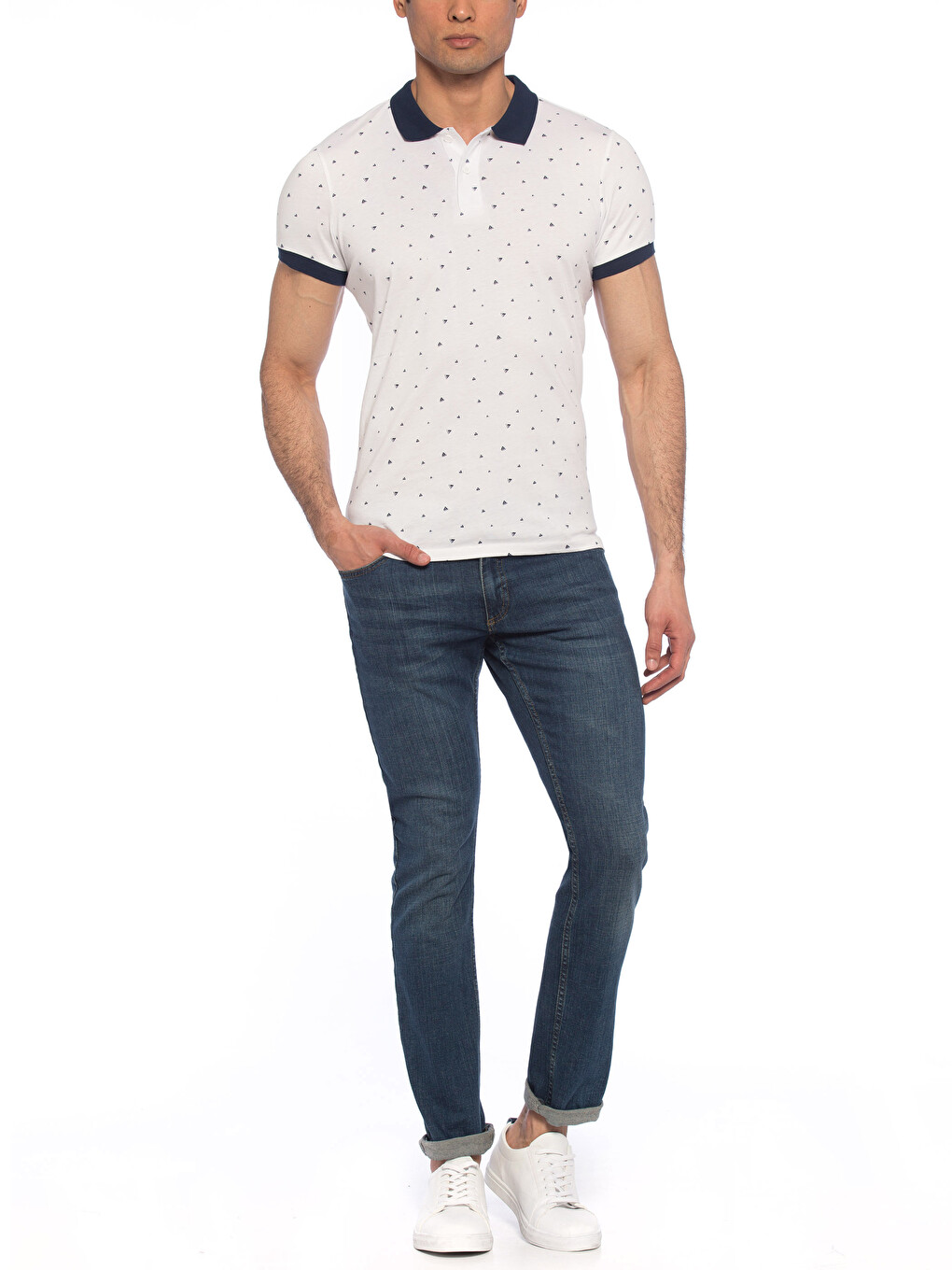 Man White T-shirt-2