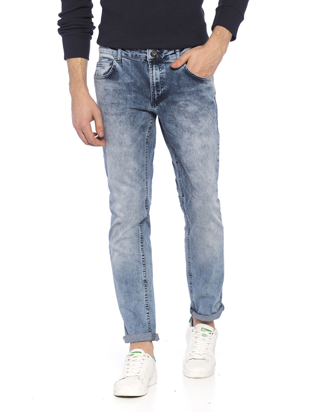 Açık İndigo Rodeo Jean Pantolon