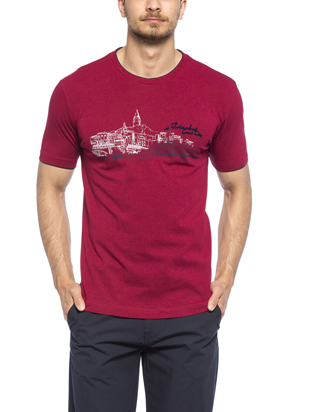 Derin Bordo Tişört