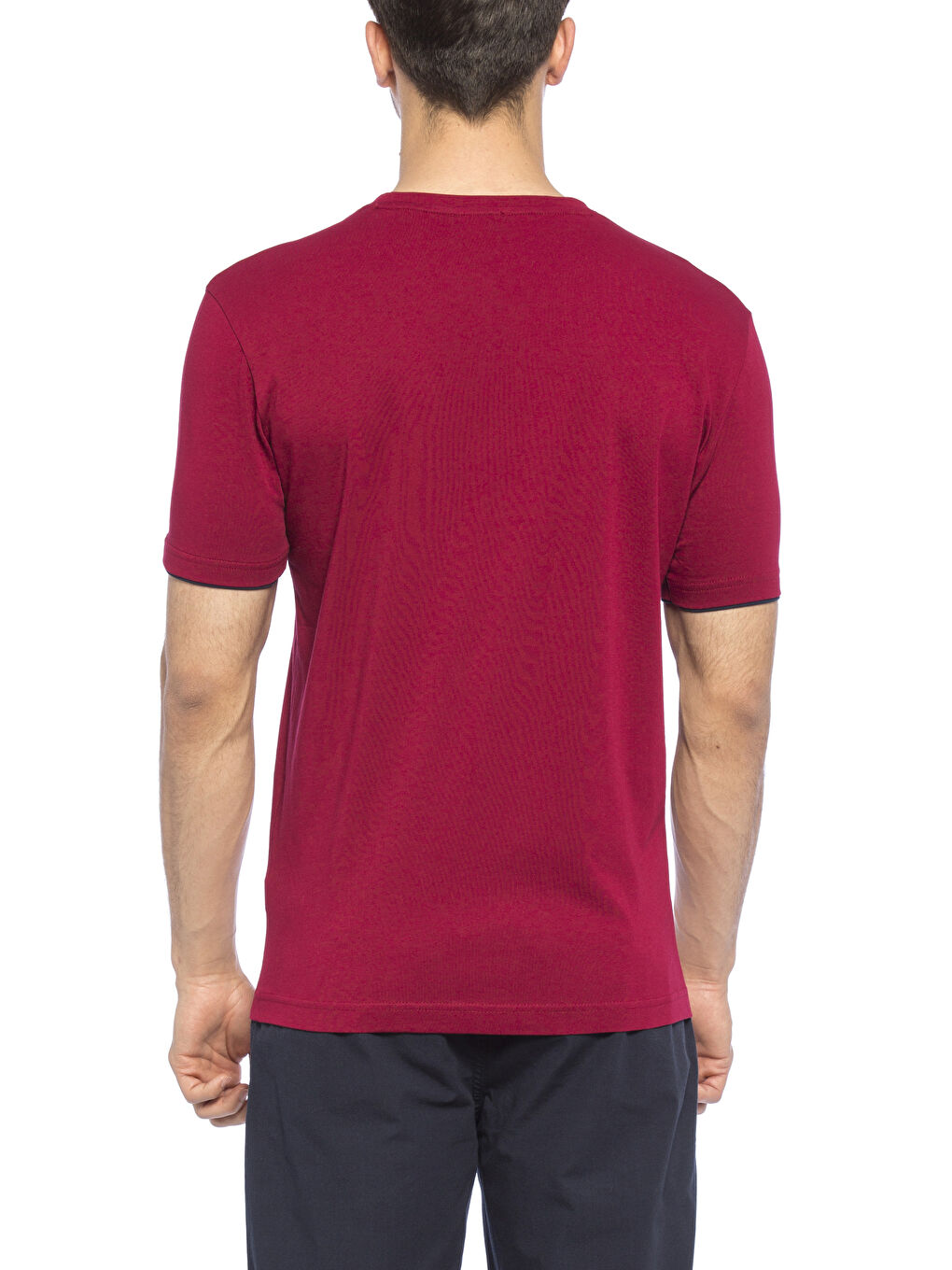 Derin Bordo Tişört-1