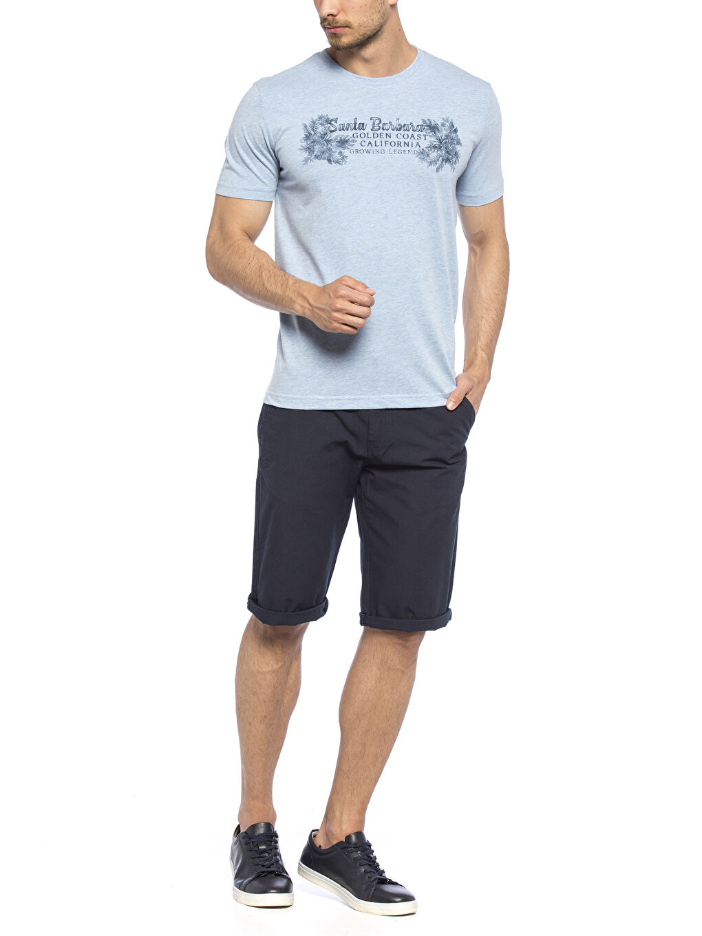 Mavi Melanj Tişört-2