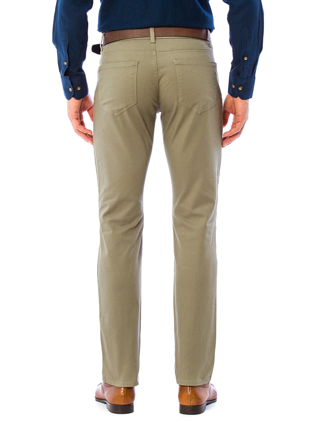 سروال شينو كاكي رجال-1