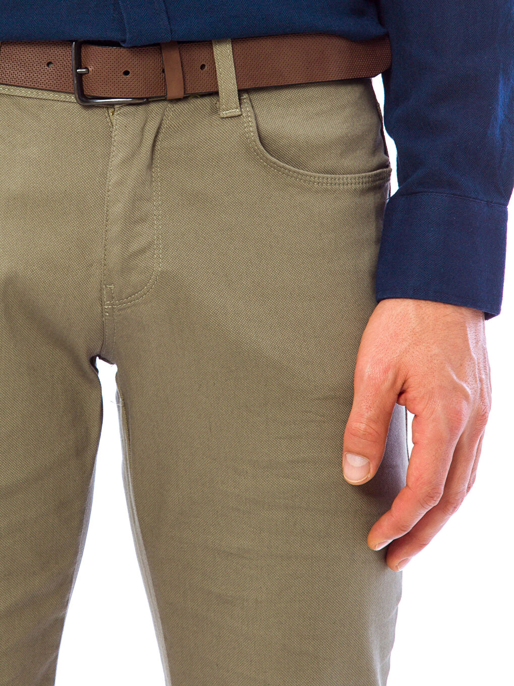 سروال شينو كاكي رجال-3