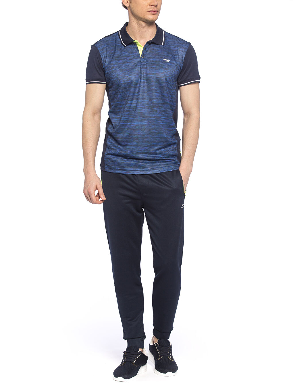 Lacivert Spor Tişört-2