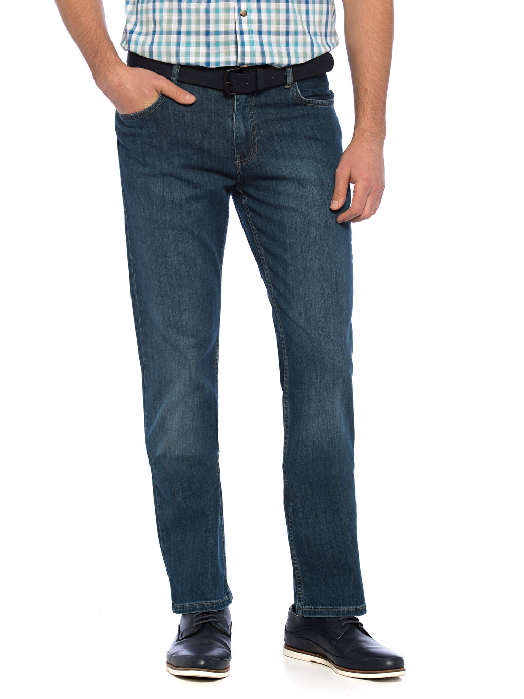 Açık İndigo Rodeo Jean Pantolon