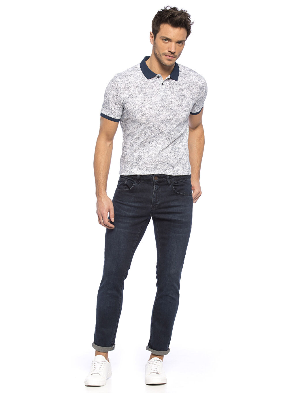 Orta İndigo Rodeo Jean Pantolon-2