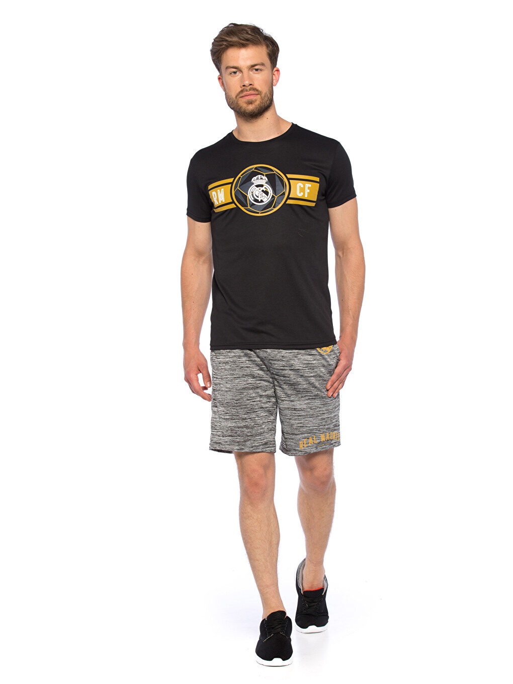 Mann Weiss Aktive Shorts-2