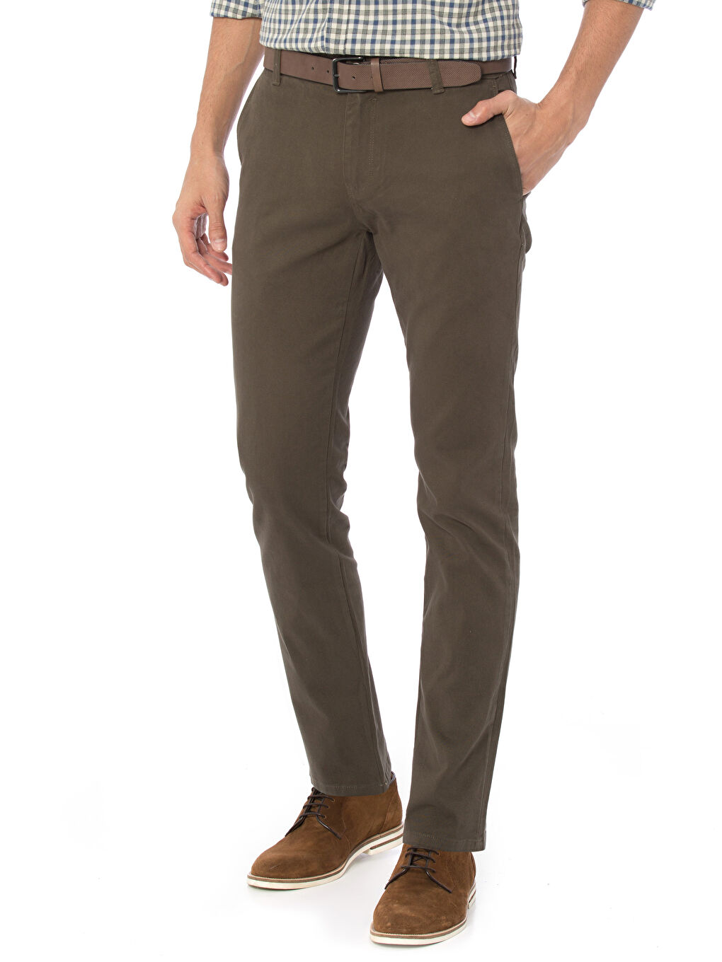 LCWAIKIKI Classic Man KHAKI Chino Trousers -7YD192Z8-F8V