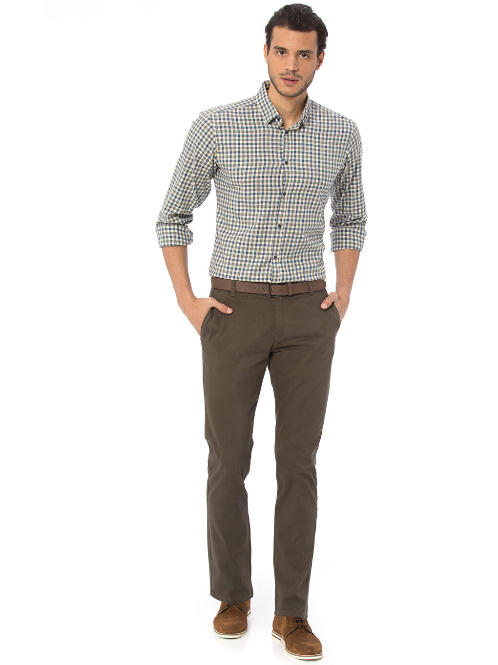 LCWAIKIKI Classic Man KHAKI Chino Trousers -7YD192Z8-F8V