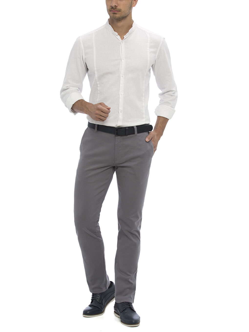 Man GREY Chino Trousers-2