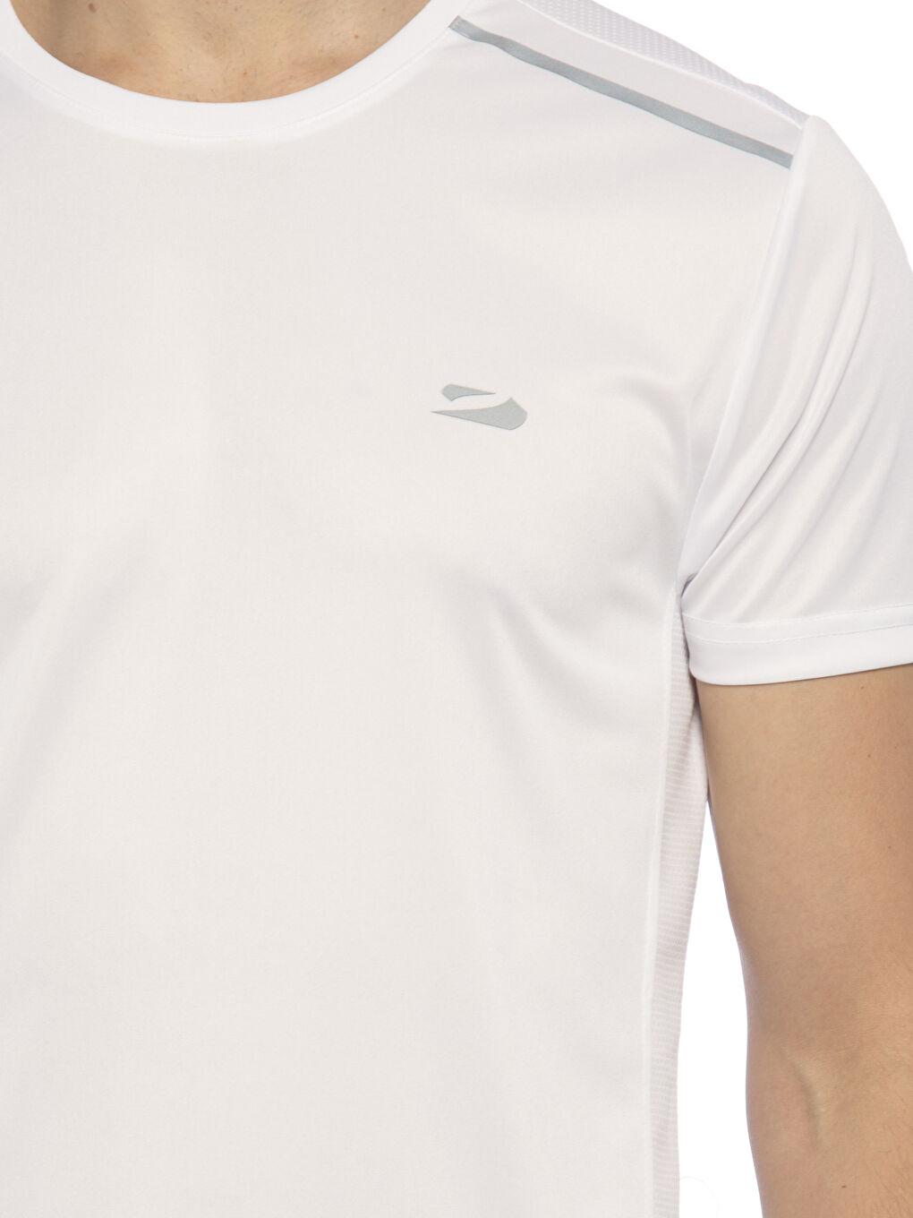 Optık Beyaz Spor Tişört-3