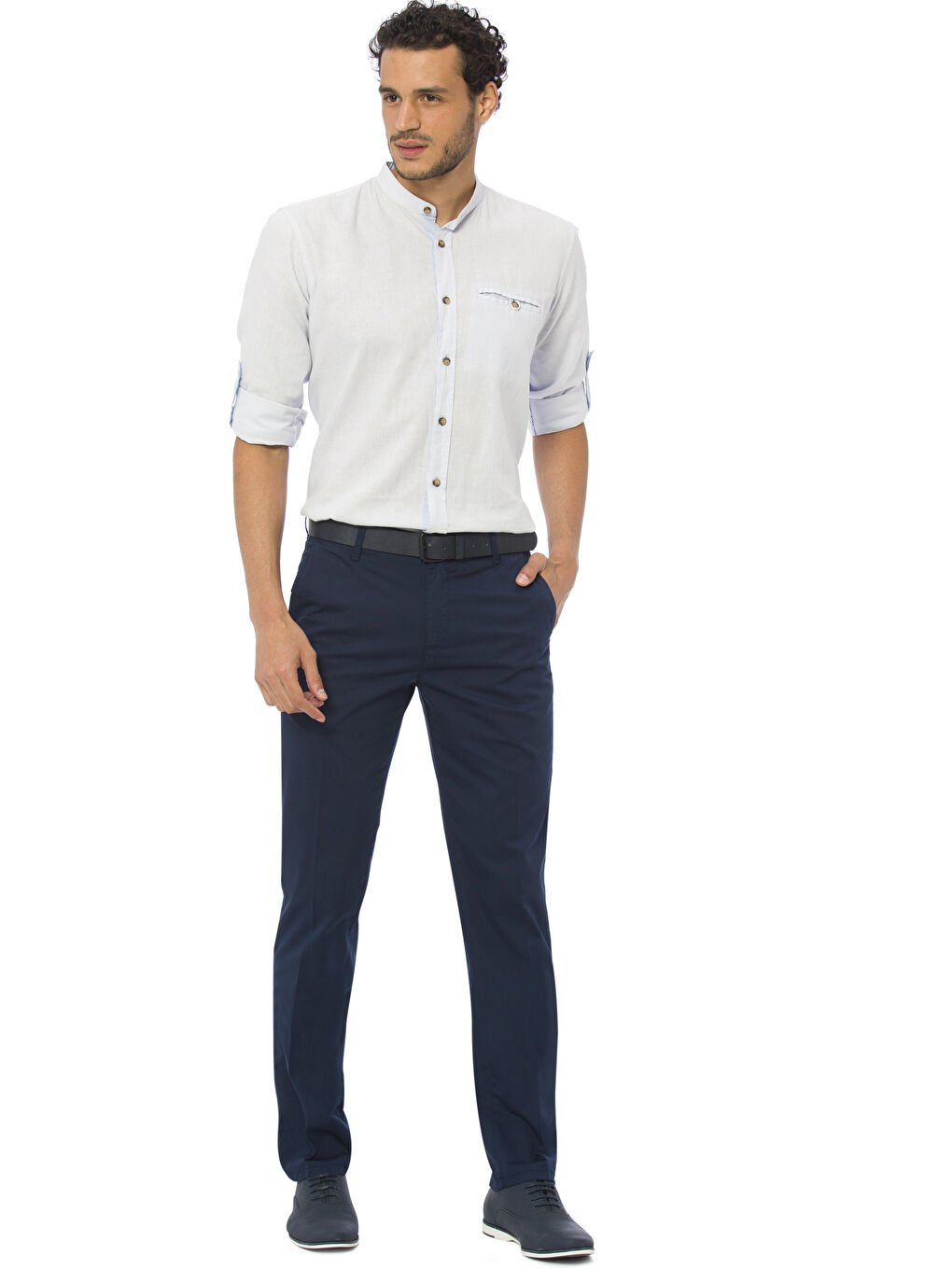 Man NAVY Chino Trousers-2