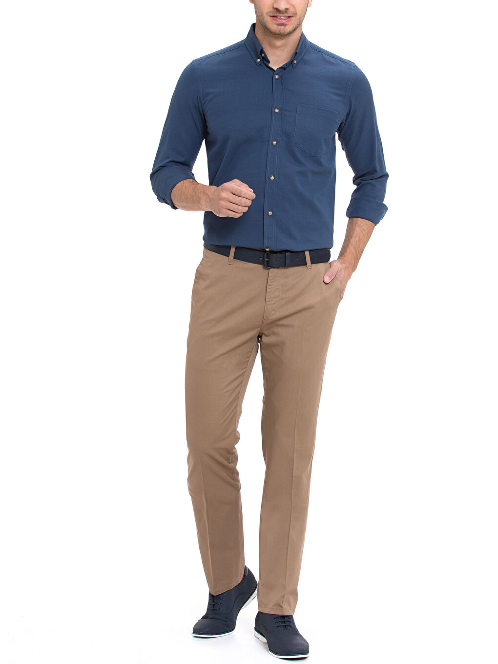 Pantalon chino BEIGE Homme-2