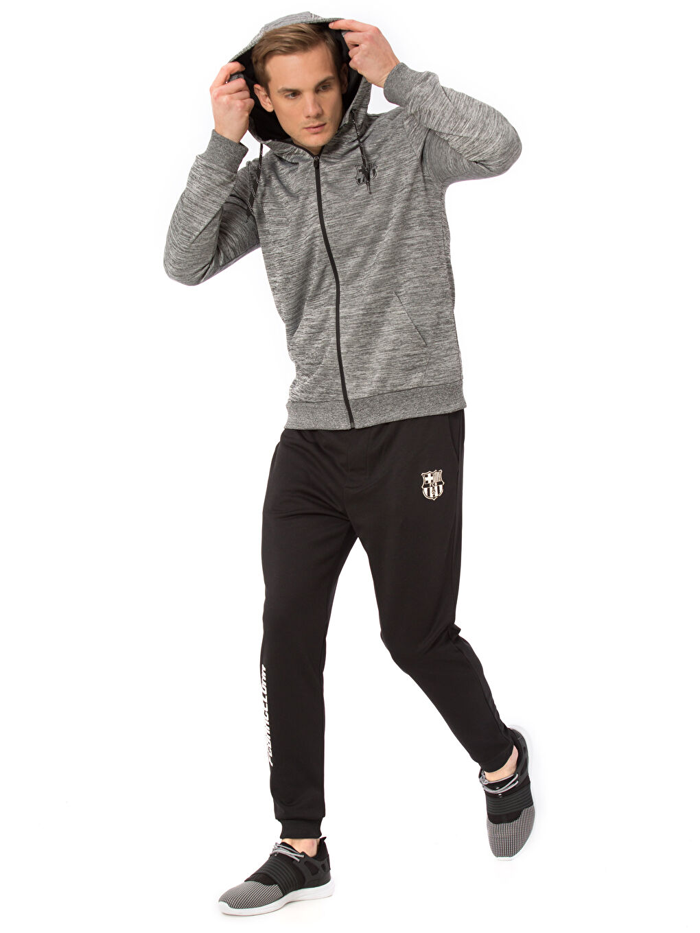 XSIDE ACTIVE Man BLACK Zip-Up Sweatshirt -7KK931Z8-381