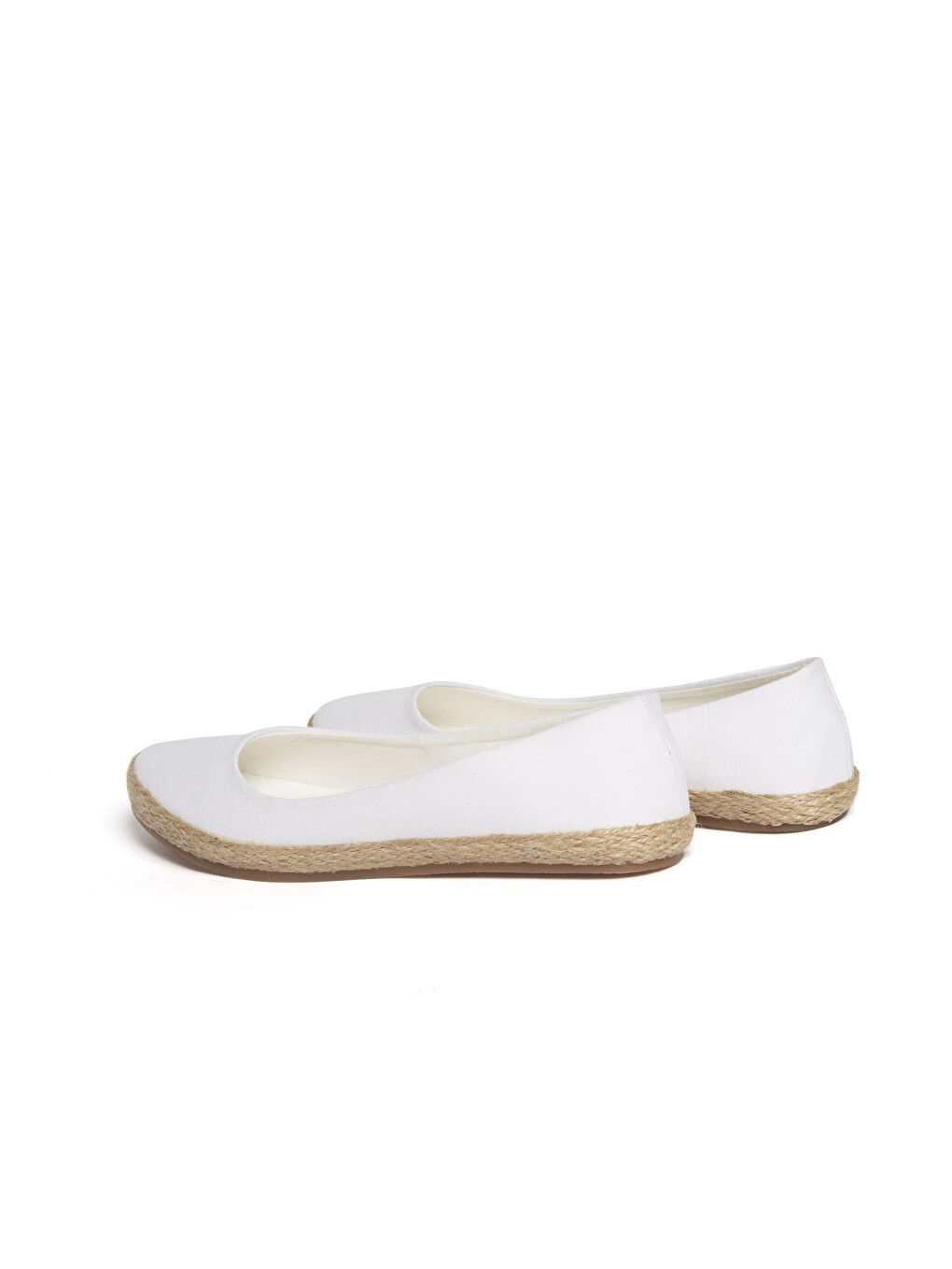 Woman White Ballet Flats-2