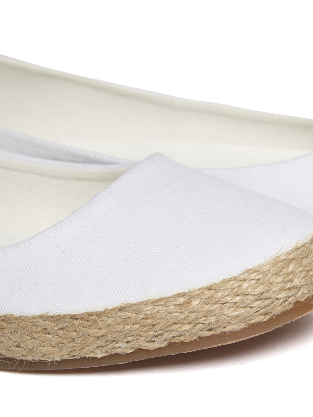 Woman White Ballet Flats-3