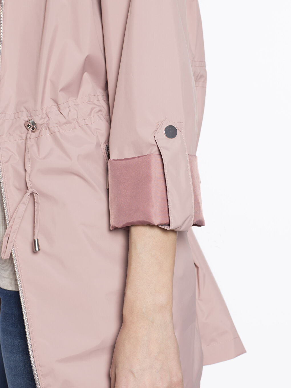 Woman PINK Raincoat-4