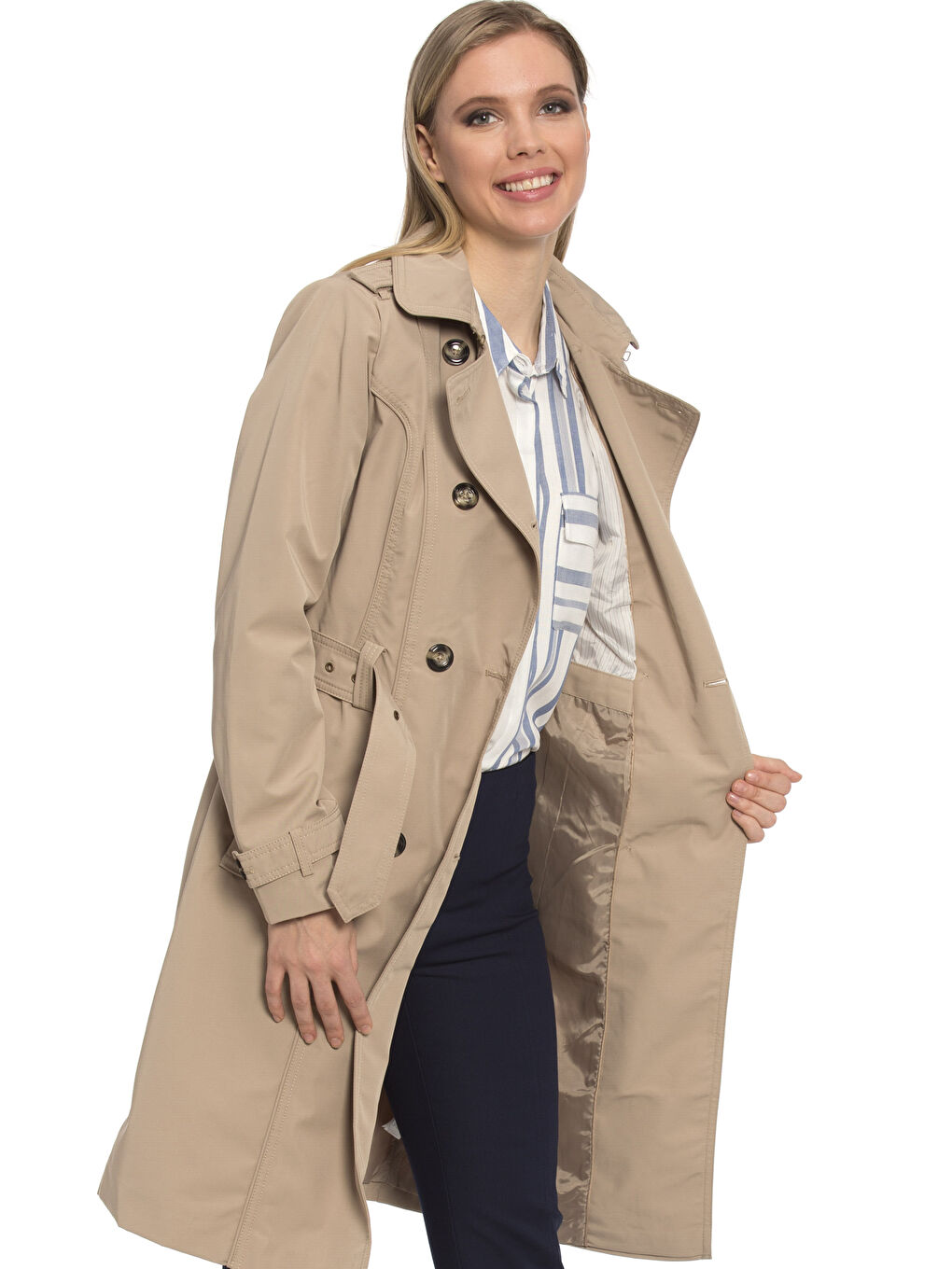 Trench-coat BEIGE Femme-1