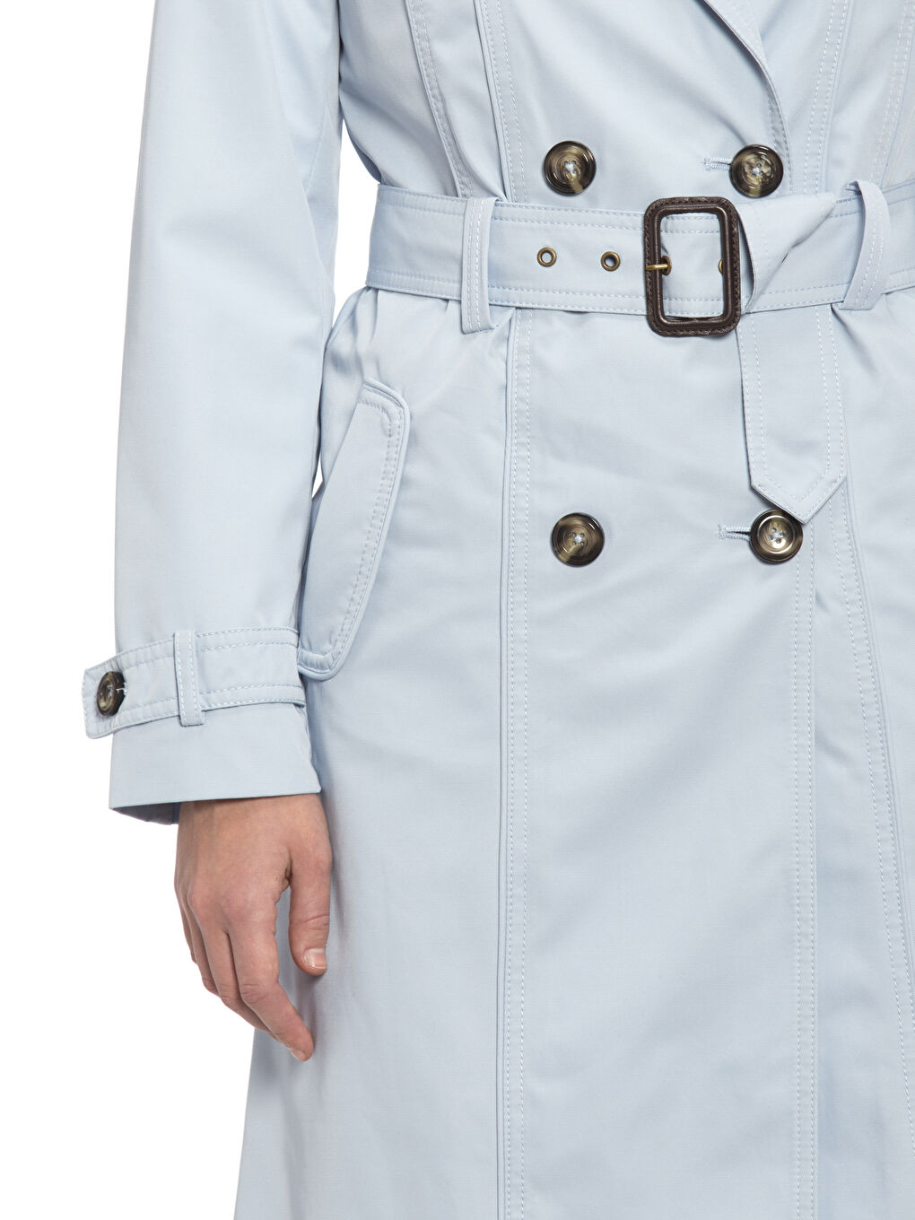 Trench-coat BLEU Femme-4