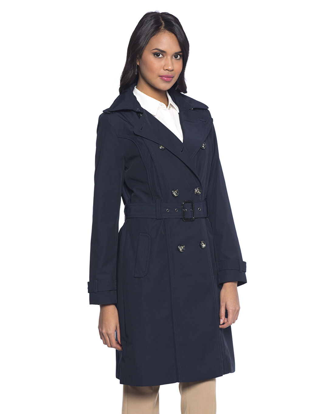 Koyu Lacivert Trençkot