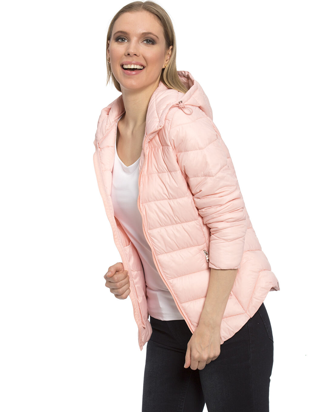 Woman PINK Puffer Coat