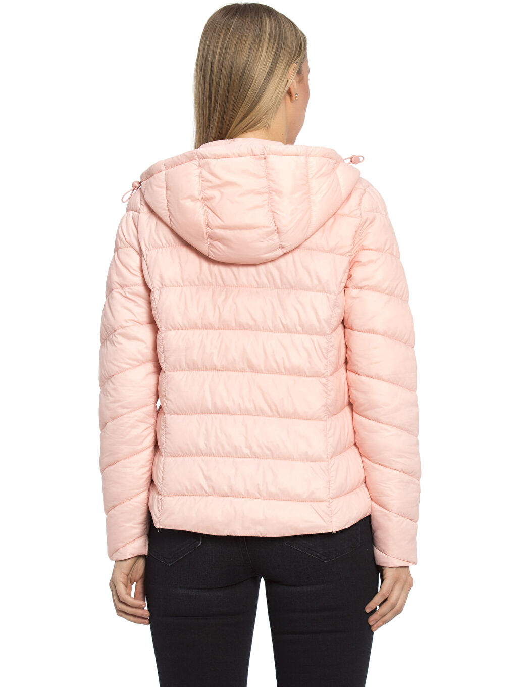 Woman PINK Puffer Coat-2