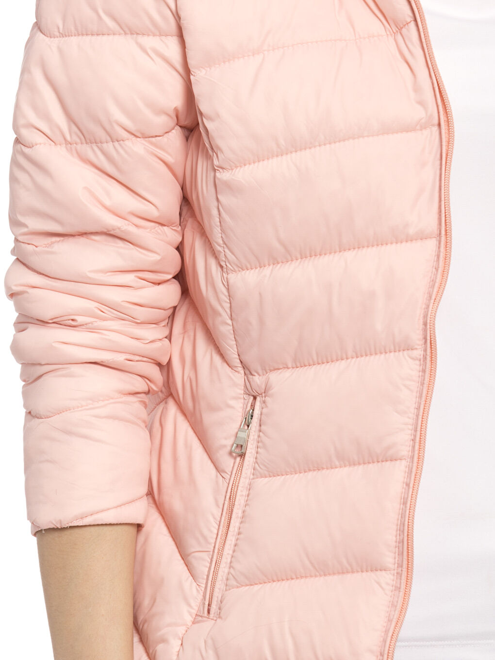 Woman PINK Puffer Coat-4