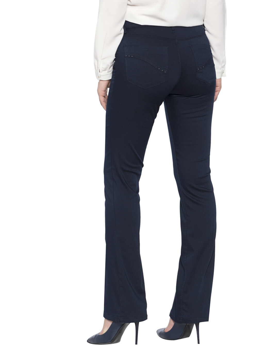 Woman Navy Trousers-1