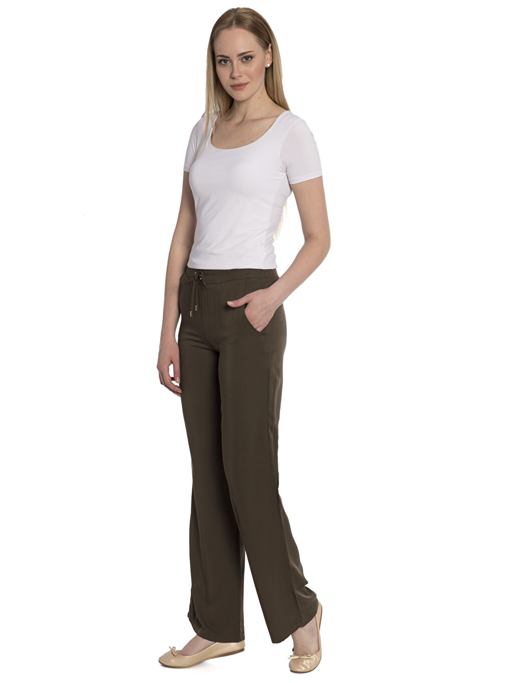 Pantalon KAKI Femme-2
