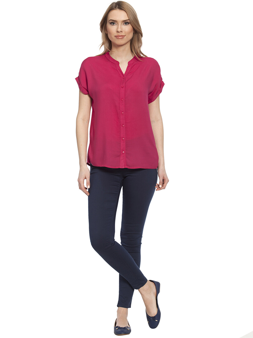 Woman Fuchsia Shirt-2