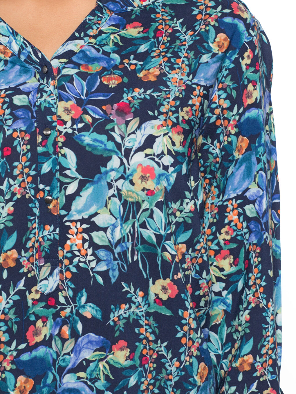 Yeşil Baskılı Bluz-3