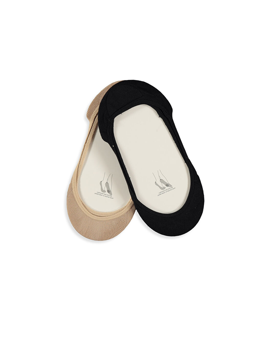 Karışık Renk İpliği Boyalı Babet Çorap-1