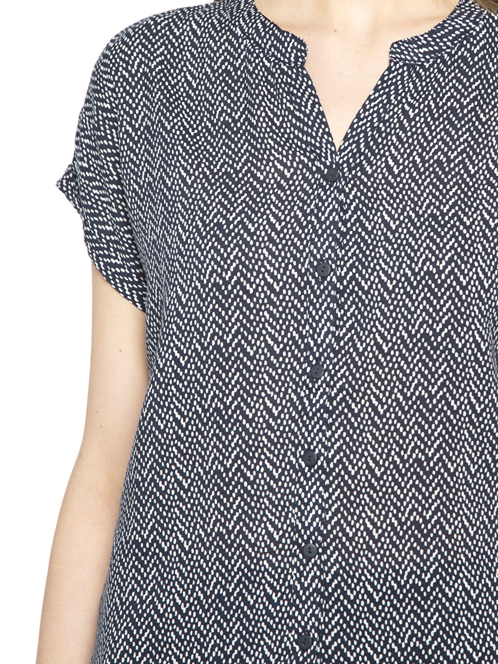 LCWAIKIKI Classic Woman NAVY Shirt -7Y4104Z8-674