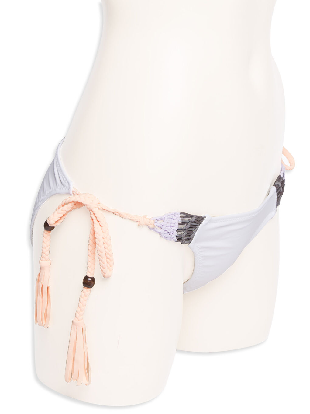 Woman WHITE Bikini Bottoms-1