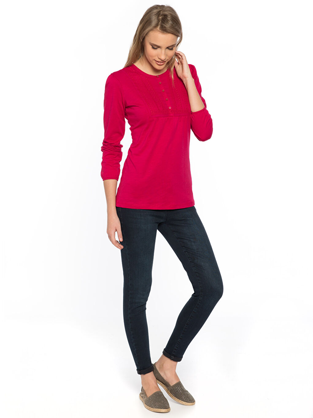 T-shirt FUCHSIA Femme-2