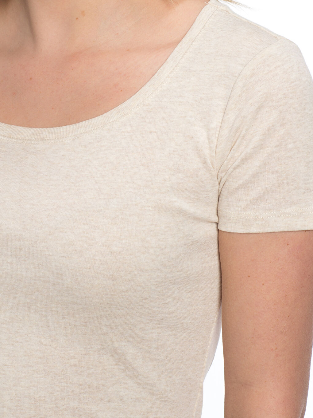 T-shirt BEIGE Femme-3