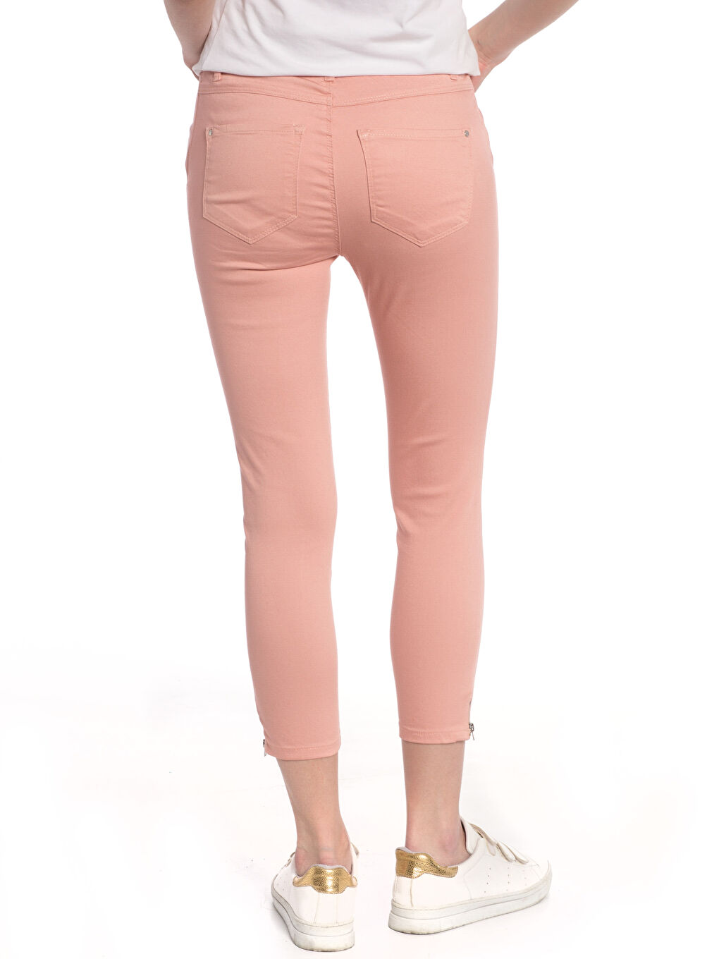 Woman PINK Capri Trousers-1