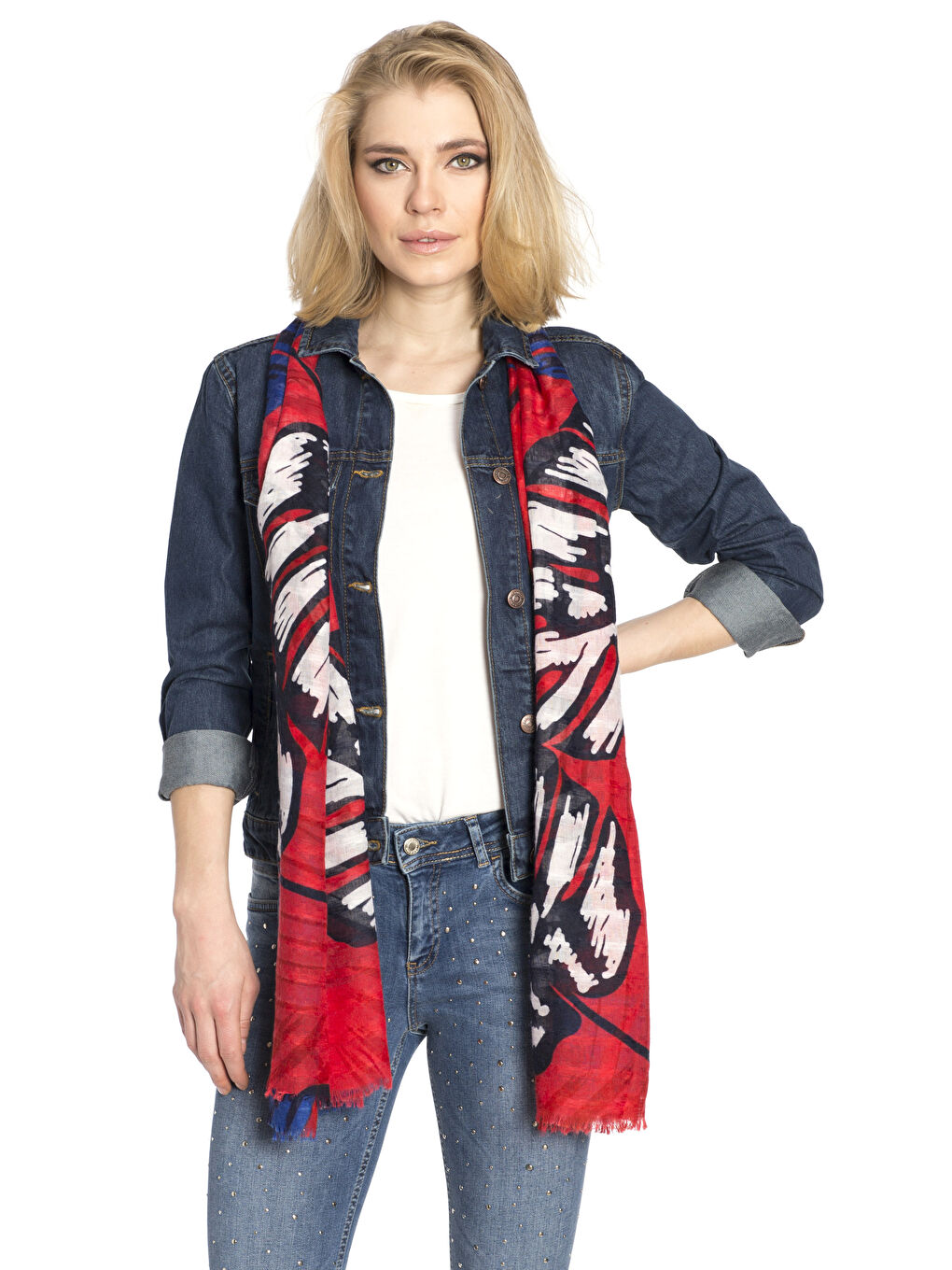 Grande écharpe BLEU Femme