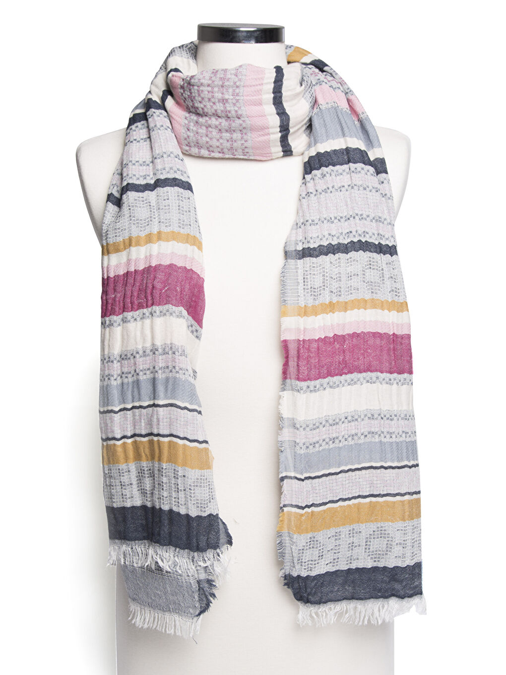 Grande écharpe ÉCROU Femme-1